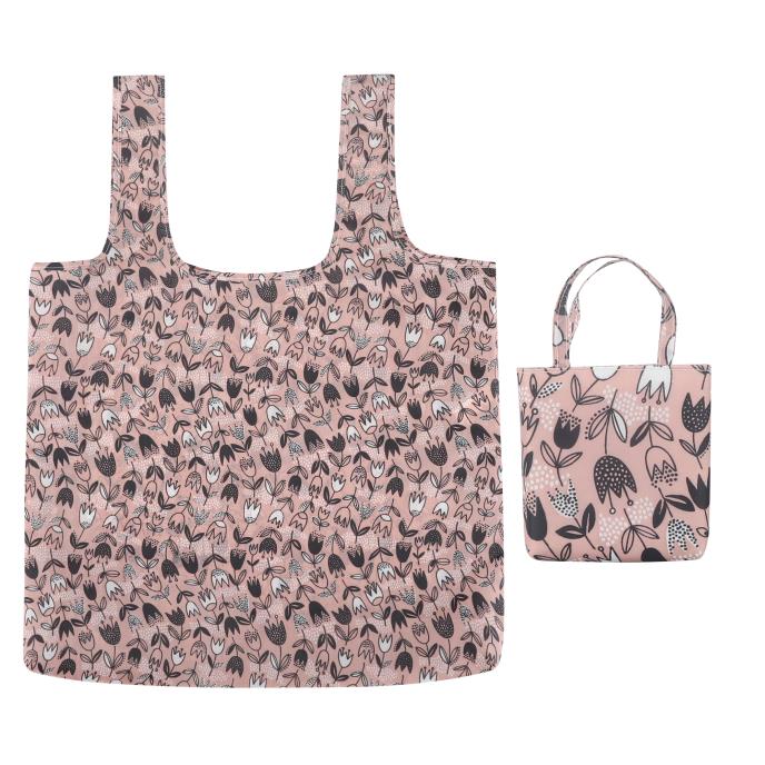 totes® Shopping Bag Pink Floral Extra Image 1